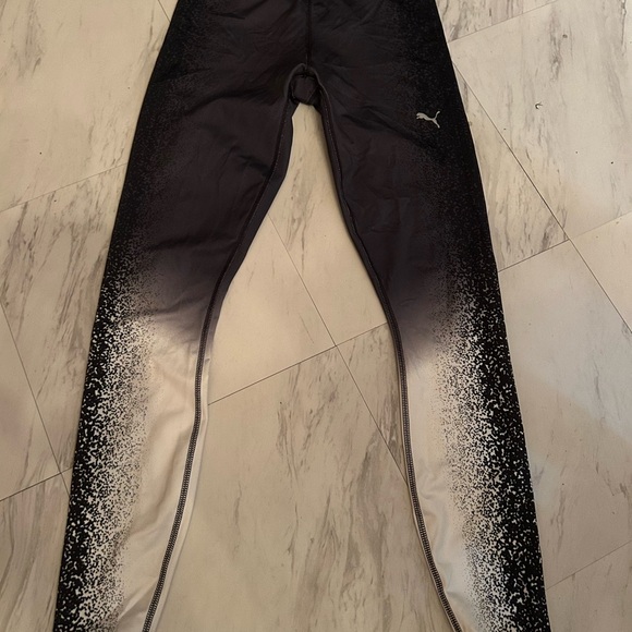 Puma Black and White Ombre Leggings - Picture 1 of 3